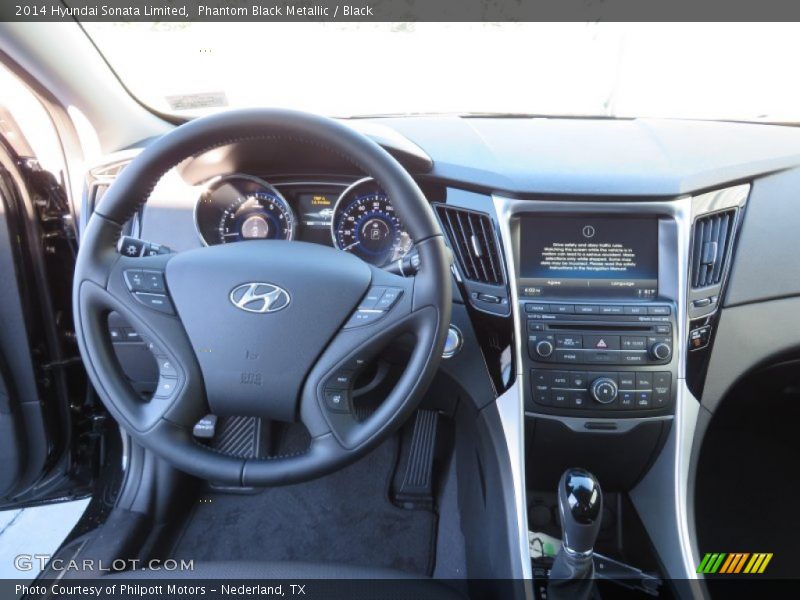 Phantom Black Metallic / Black 2014 Hyundai Sonata Limited