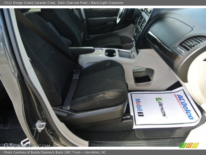 Dark Charcoal Pearl / Black/Light Graystone 2012 Dodge Grand Caravan Crew