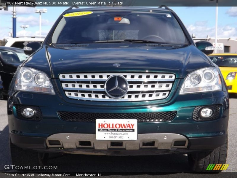Everest Green Metallic / Black 2007 Mercedes-Benz ML 500 4Matic