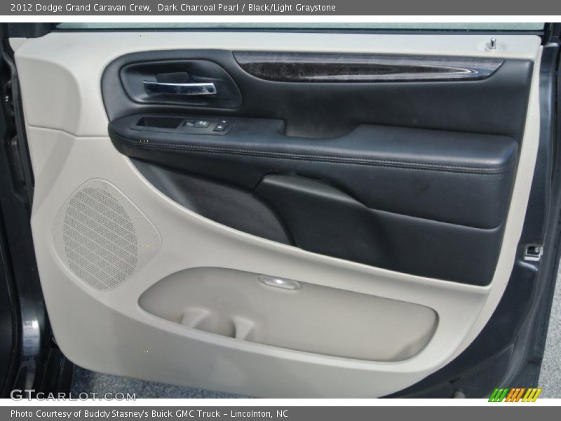 Dark Charcoal Pearl / Black/Light Graystone 2012 Dodge Grand Caravan Crew
