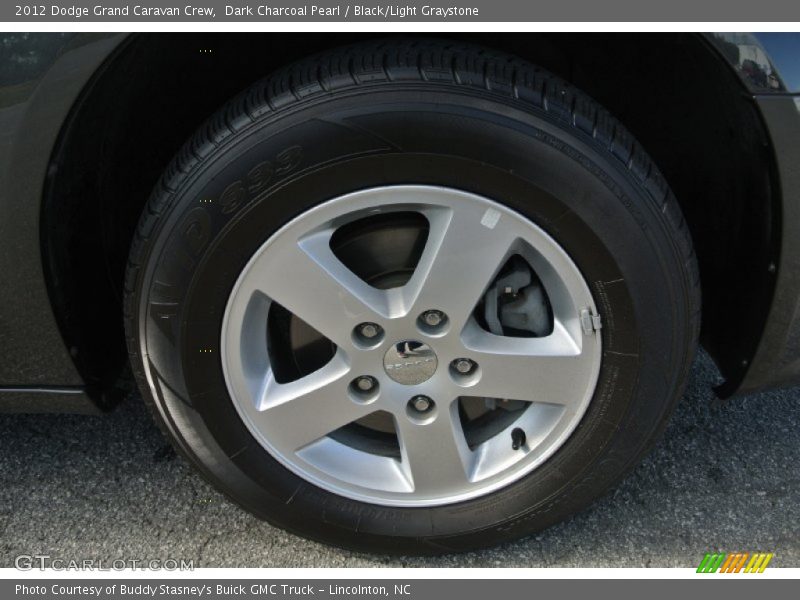 Dark Charcoal Pearl / Black/Light Graystone 2012 Dodge Grand Caravan Crew