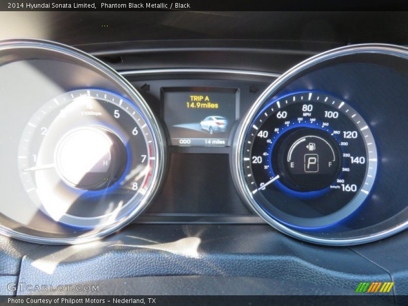 Phantom Black Metallic / Black 2014 Hyundai Sonata Limited