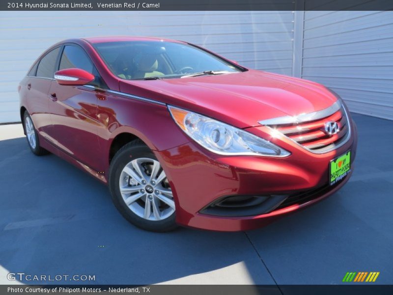 Venetian Red / Camel 2014 Hyundai Sonata Limited