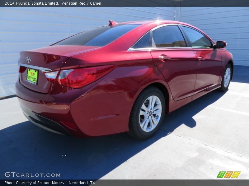 Venetian Red / Camel 2014 Hyundai Sonata Limited