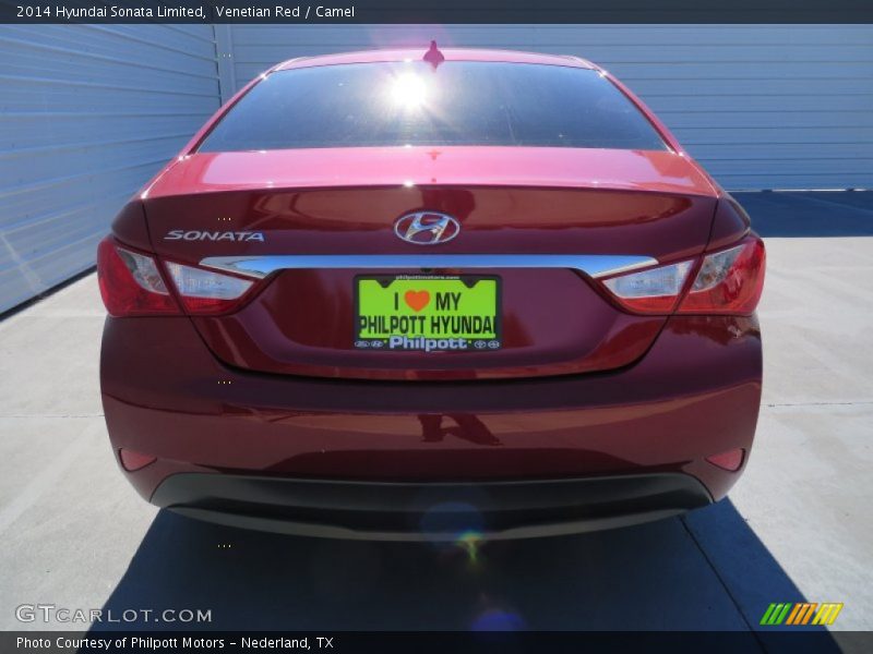 Venetian Red / Camel 2014 Hyundai Sonata Limited