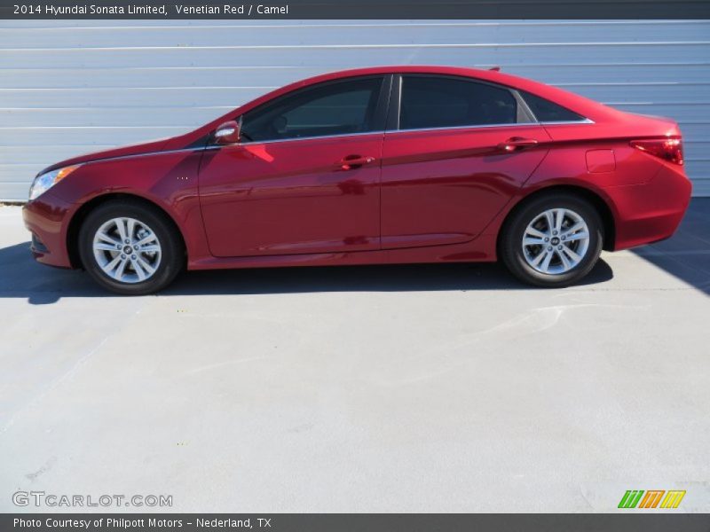 Venetian Red / Camel 2014 Hyundai Sonata Limited