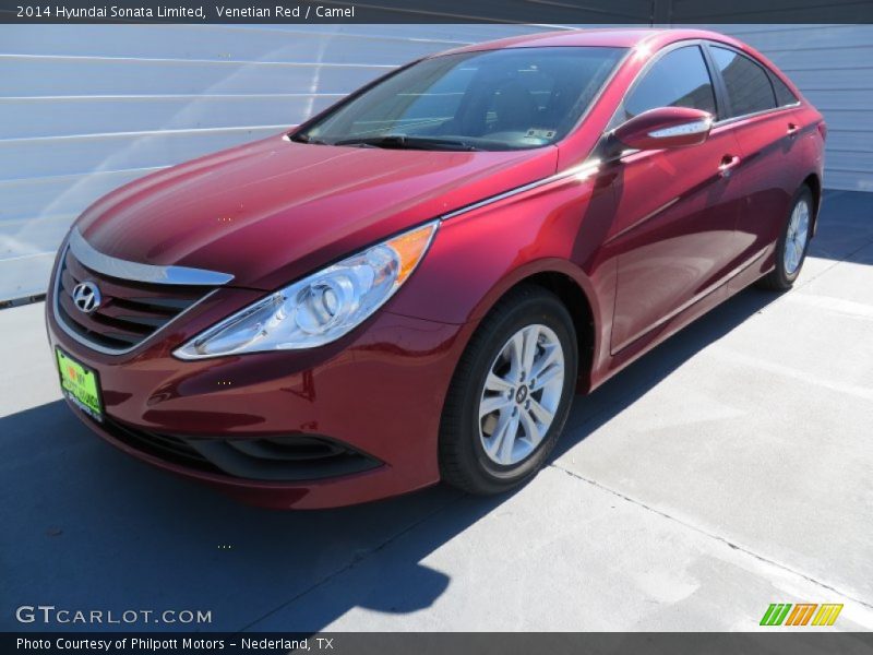 Venetian Red / Camel 2014 Hyundai Sonata Limited