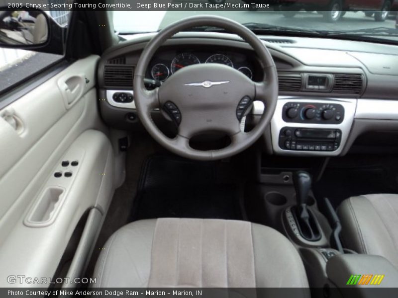 Deep Blue Pearl / Dark Taupe/Medium Taupe 2005 Chrysler Sebring Touring Convertible
