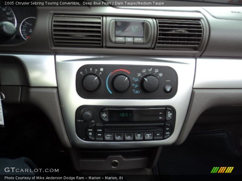 Deep Blue Pearl / Dark Taupe/Medium Taupe 2005 Chrysler Sebring Touring Convertible