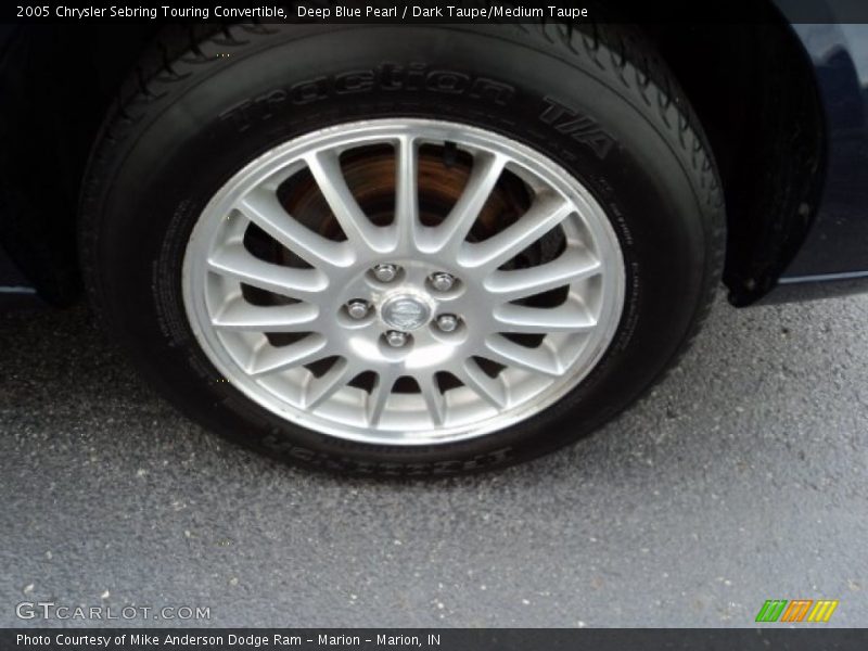 Deep Blue Pearl / Dark Taupe/Medium Taupe 2005 Chrysler Sebring Touring Convertible