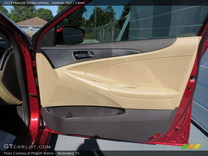 Venetian Red / Camel 2014 Hyundai Sonata Limited