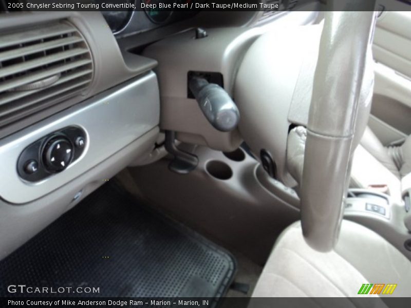 Deep Blue Pearl / Dark Taupe/Medium Taupe 2005 Chrysler Sebring Touring Convertible