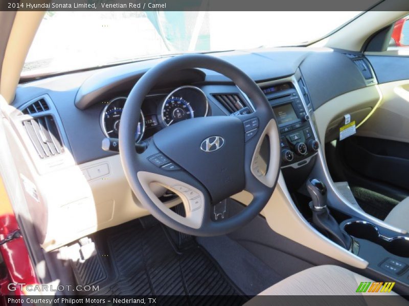 Venetian Red / Camel 2014 Hyundai Sonata Limited