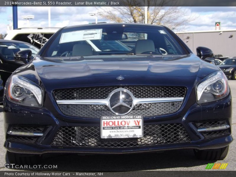 Lunar Blue Metallic / Black 2014 Mercedes-Benz SL 550 Roadster