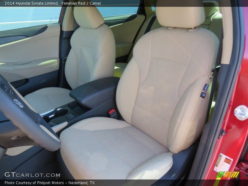 Front Seat of 2014 Sonata Limited