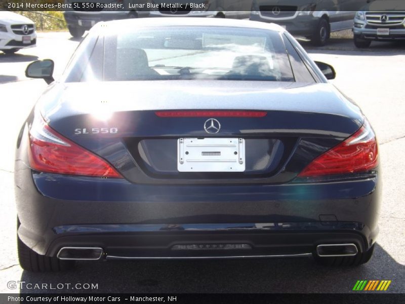 Lunar Blue Metallic / Black 2014 Mercedes-Benz SL 550 Roadster
