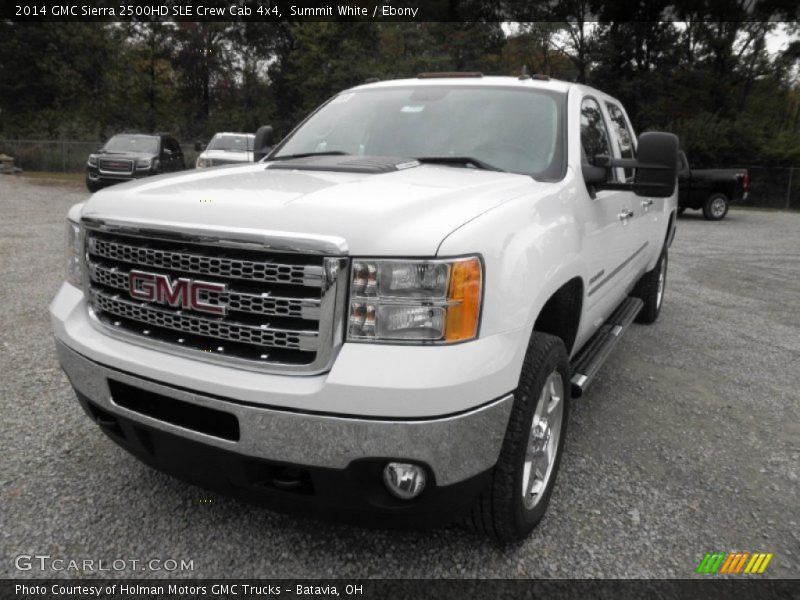 Summit White / Ebony 2014 GMC Sierra 2500HD SLE Crew Cab 4x4
