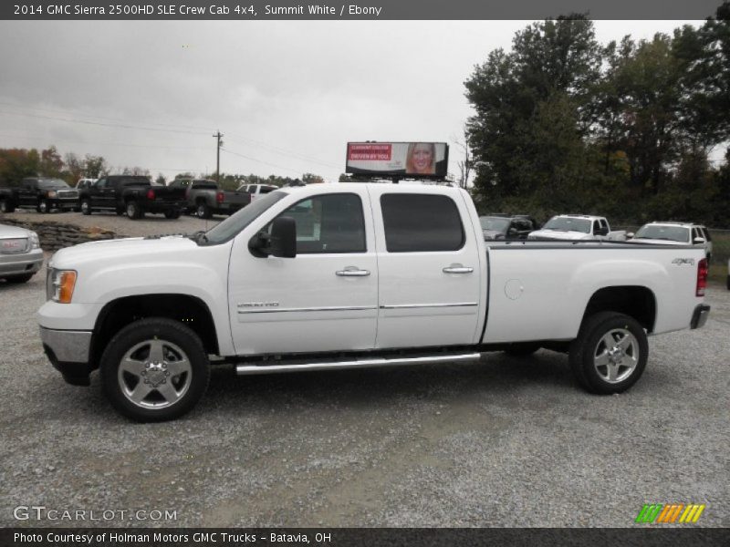 Summit White / Ebony 2014 GMC Sierra 2500HD SLE Crew Cab 4x4
