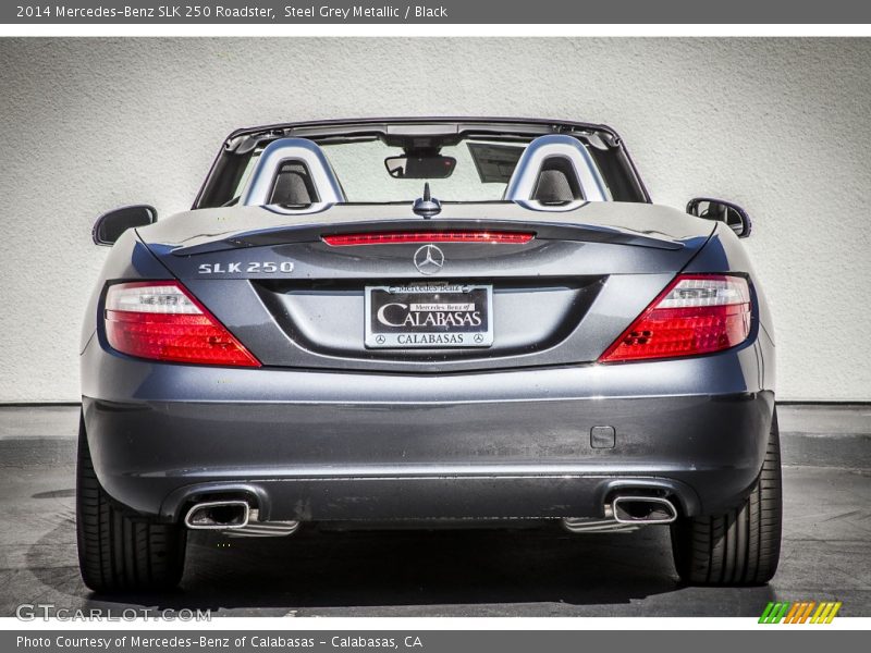 Steel Grey Metallic / Black 2014 Mercedes-Benz SLK 250 Roadster