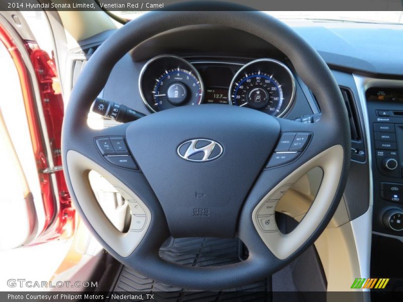 Venetian Red / Camel 2014 Hyundai Sonata Limited