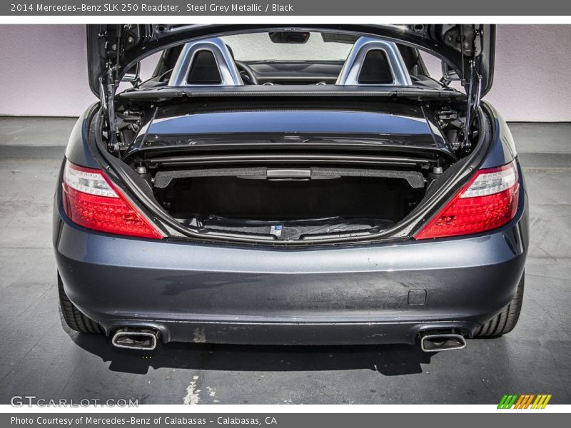 Steel Grey Metallic / Black 2014 Mercedes-Benz SLK 250 Roadster