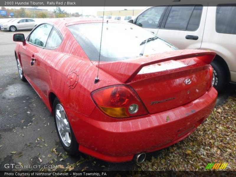 Rally Red / Black 2003 Hyundai Tiburon