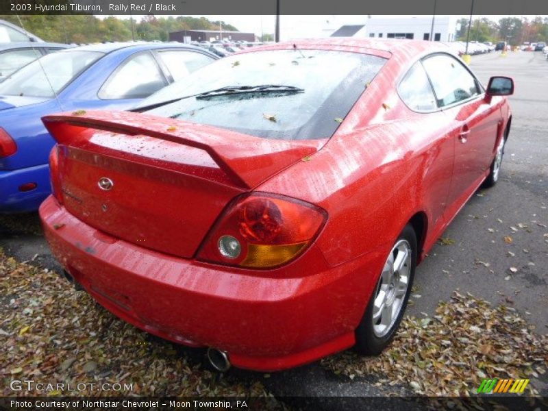 Rally Red / Black 2003 Hyundai Tiburon