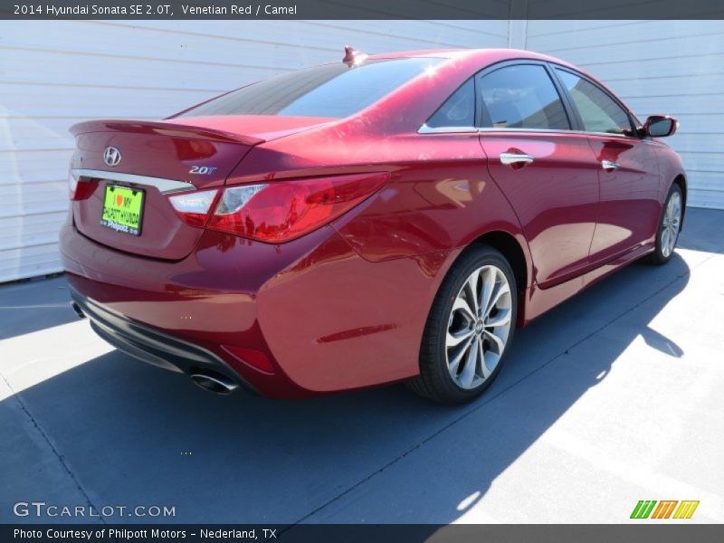 Venetian Red / Camel 2014 Hyundai Sonata SE 2.0T
