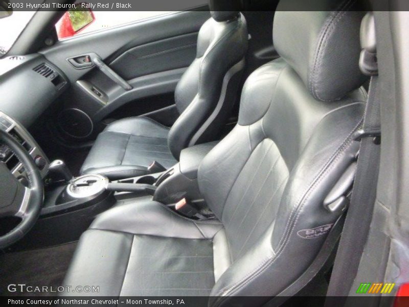 Rally Red / Black 2003 Hyundai Tiburon