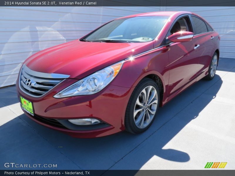 Venetian Red / Camel 2014 Hyundai Sonata SE 2.0T