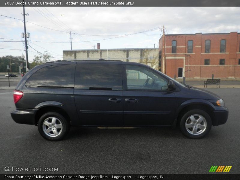 Modern Blue Pearl / Medium Slate Gray 2007 Dodge Grand Caravan SXT