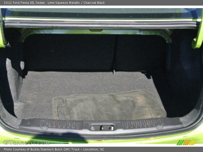 Lime Squeeze Metallic / Charcoal Black 2012 Ford Fiesta SEL Sedan