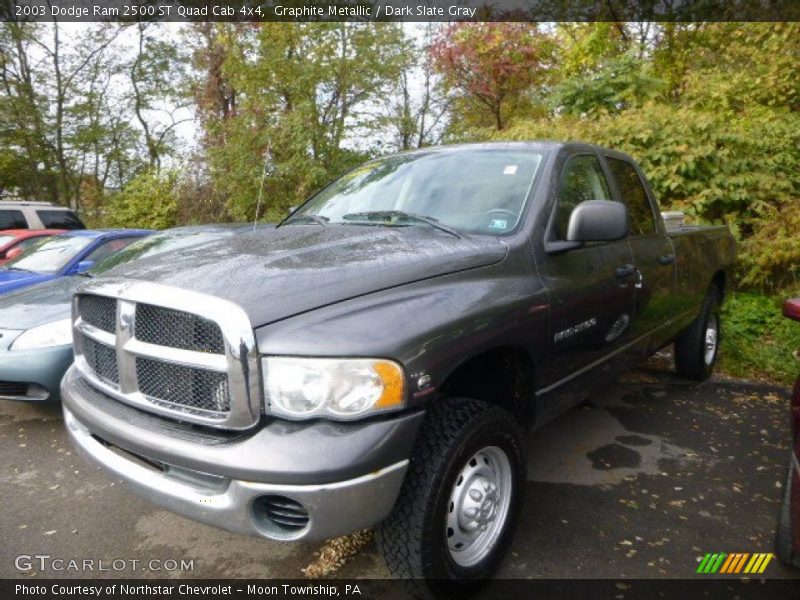 Graphite Metallic / Dark Slate Gray 2003 Dodge Ram 2500 ST Quad Cab 4x4