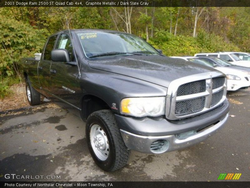 Graphite Metallic / Dark Slate Gray 2003 Dodge Ram 2500 ST Quad Cab 4x4