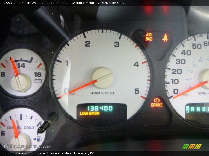 Graphite Metallic / Dark Slate Gray 2003 Dodge Ram 2500 ST Quad Cab 4x4