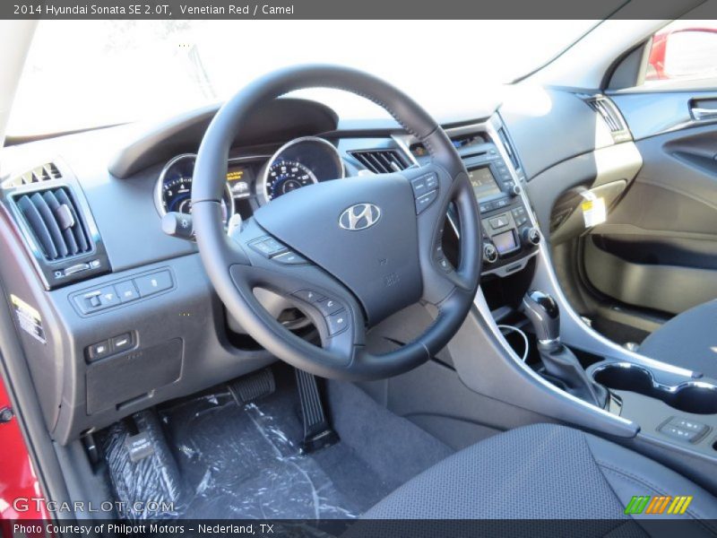 Venetian Red / Camel 2014 Hyundai Sonata SE 2.0T