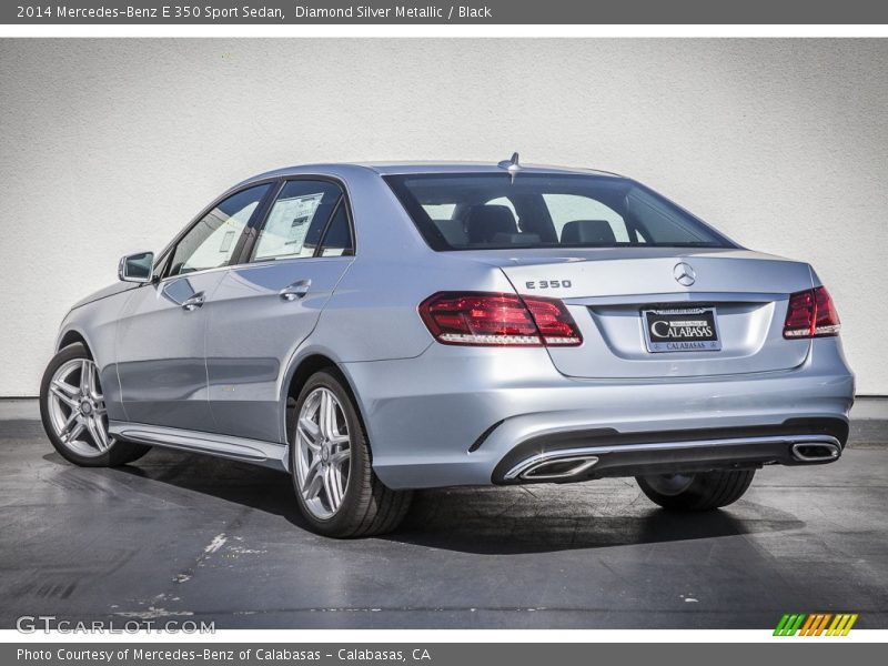 Diamond Silver Metallic / Black 2014 Mercedes-Benz E 350 Sport Sedan