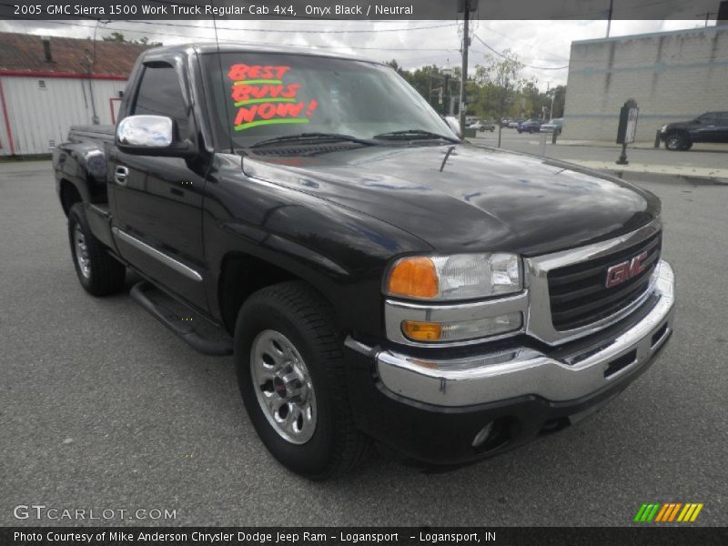 Onyx Black / Neutral 2005 GMC Sierra 1500 Work Truck Regular Cab 4x4