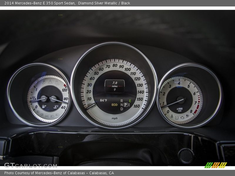 Diamond Silver Metallic / Black 2014 Mercedes-Benz E 350 Sport Sedan