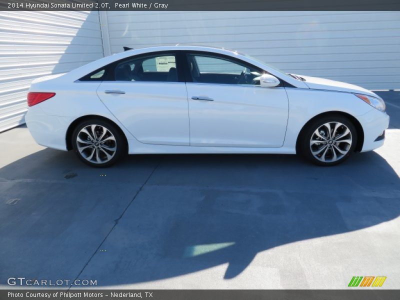 Pearl White / Gray 2014 Hyundai Sonata Limited 2.0T