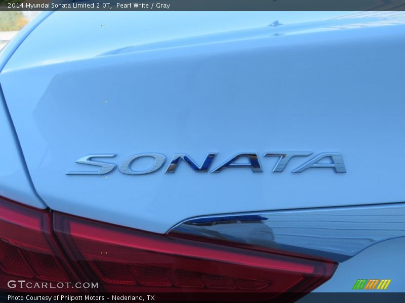 Pearl White / Gray 2014 Hyundai Sonata Limited 2.0T
