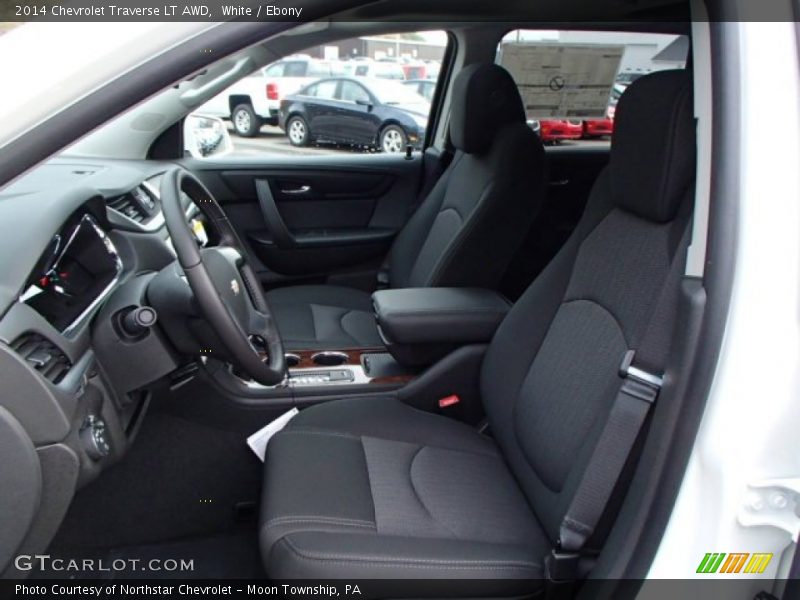 White / Ebony 2014 Chevrolet Traverse LT AWD