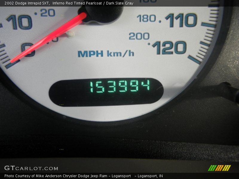 Inferno Red Tinted Pearlcoat / Dark Slate Gray 2002 Dodge Intrepid SXT
