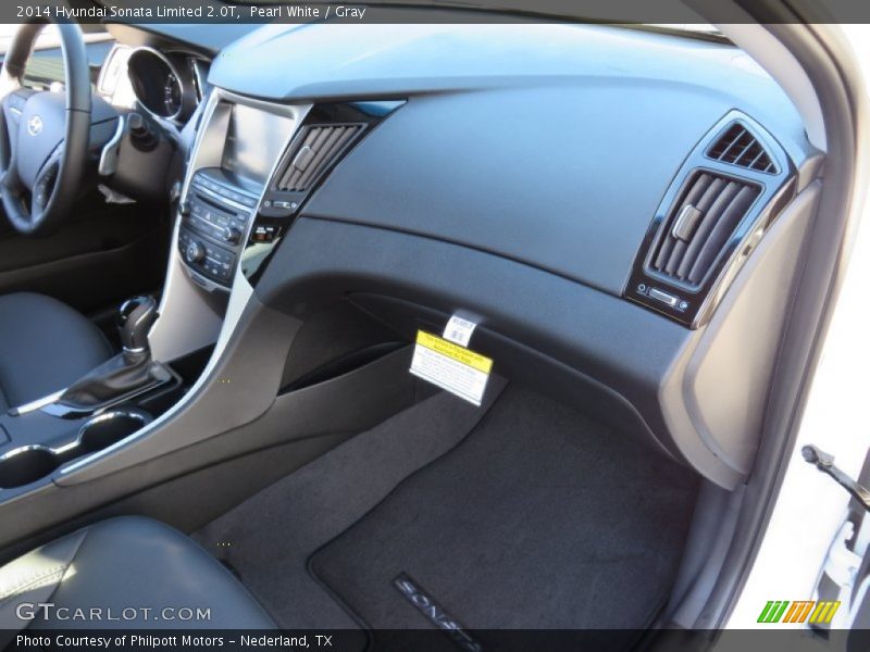 Pearl White / Gray 2014 Hyundai Sonata Limited 2.0T