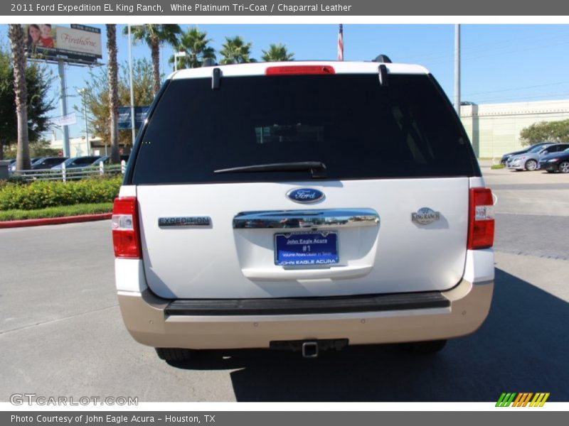 White Platinum Tri-Coat / Chaparral Leather 2011 Ford Expedition EL King Ranch