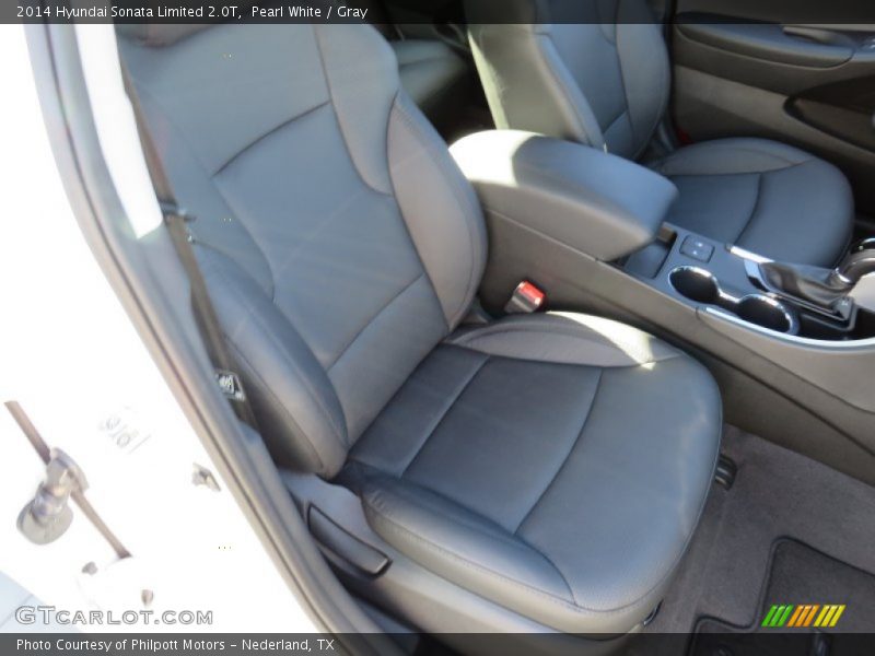 Pearl White / Gray 2014 Hyundai Sonata Limited 2.0T