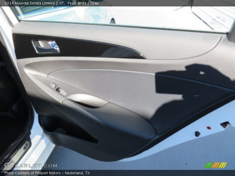 Pearl White / Gray 2014 Hyundai Sonata Limited 2.0T