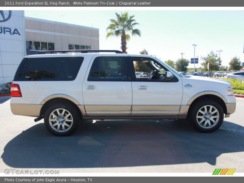 White Platinum Tri-Coat / Chaparral Leather 2011 Ford Expedition EL King Ranch