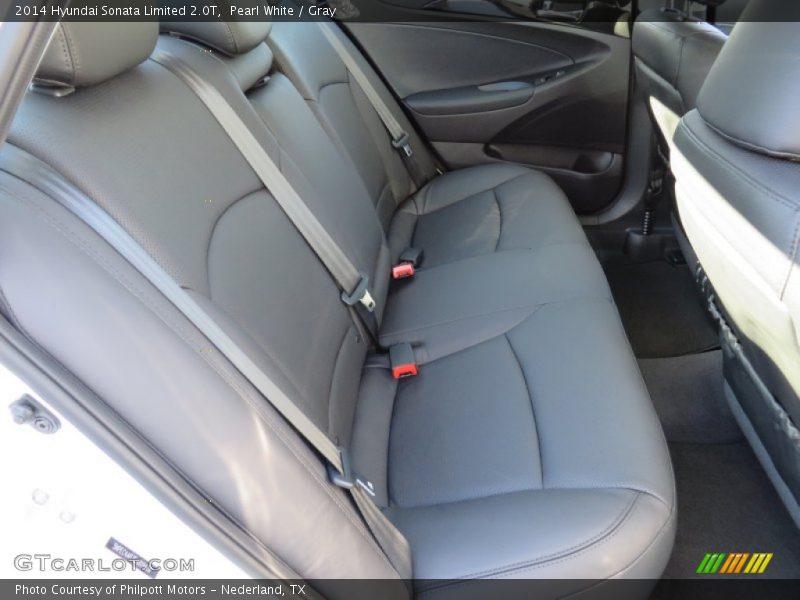 Pearl White / Gray 2014 Hyundai Sonata Limited 2.0T