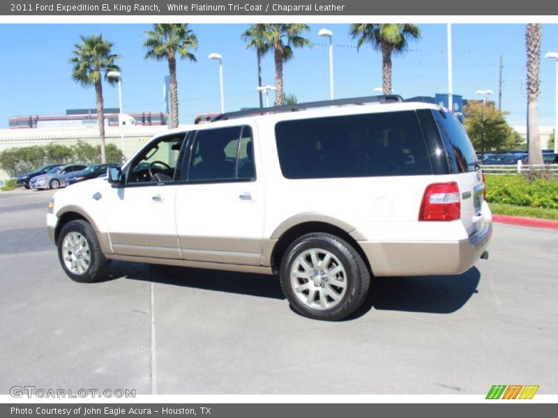White Platinum Tri-Coat / Chaparral Leather 2011 Ford Expedition EL King Ranch